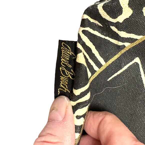 Laurel Burch Sun 'N Sand Extra Large Canvas Tote Top Zipped | Book Tote Bag Cats - Picture 6 of 15